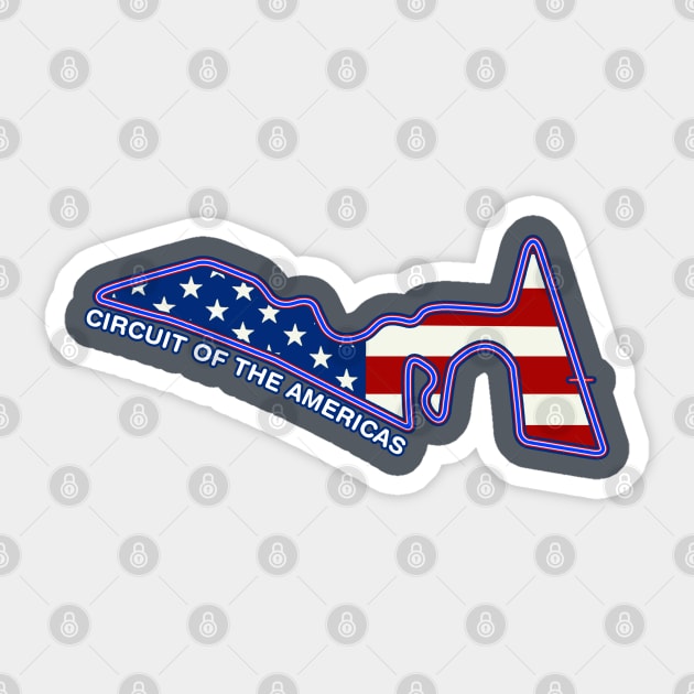 Circuit of the Americas Sticker by erndub